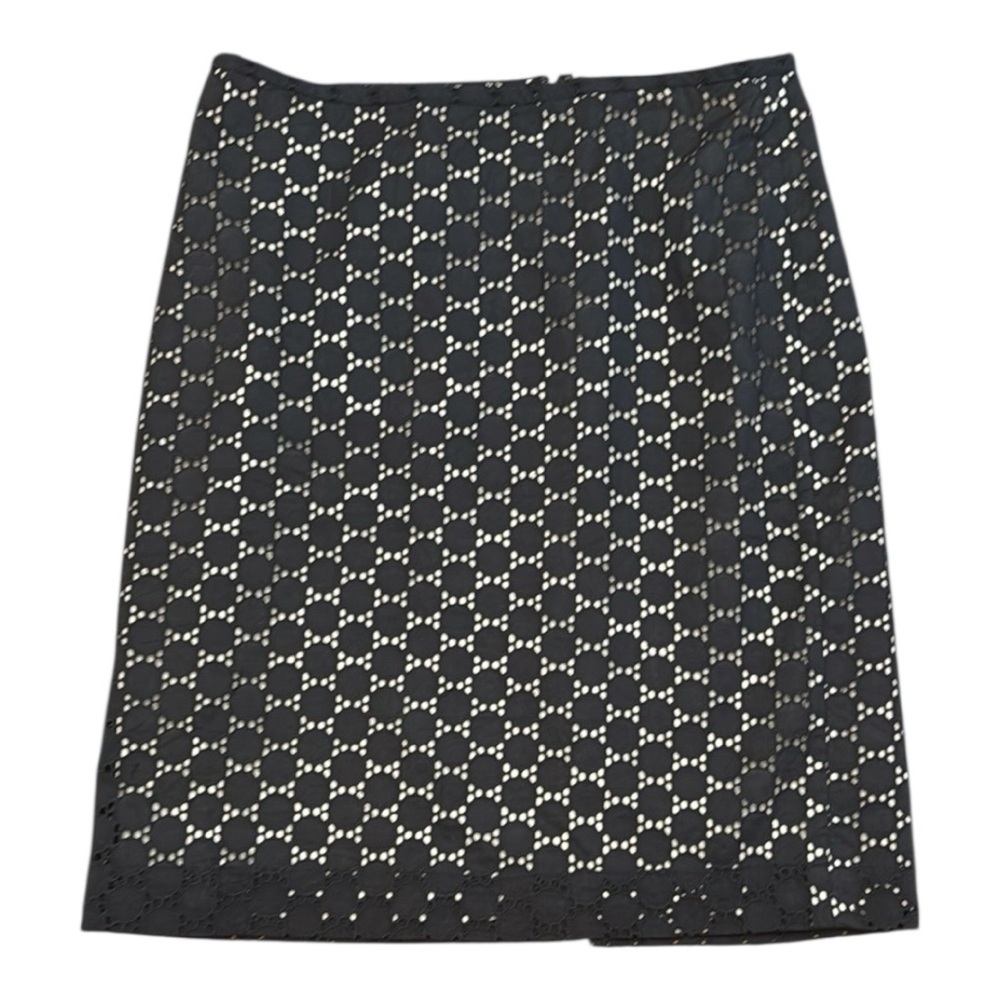 Loft Navy Lace Pencil Skirt Size 6